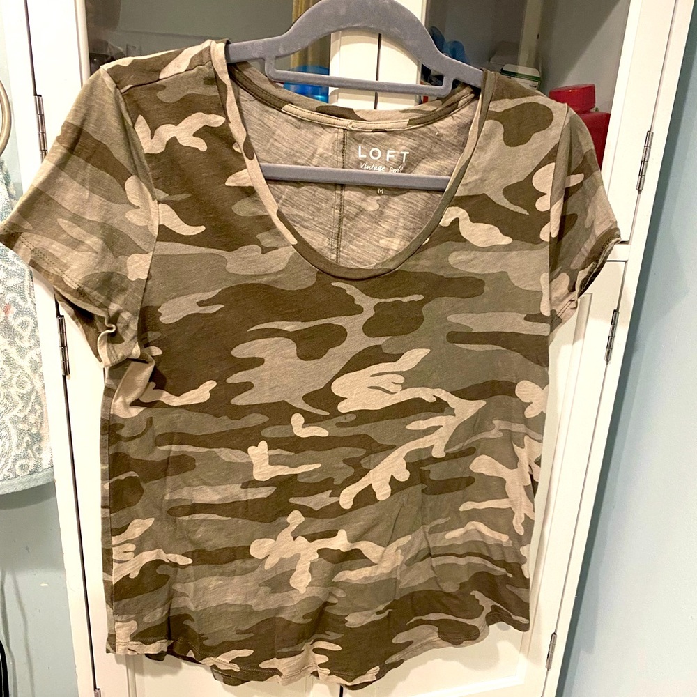 Loft camo vintage T-shirt